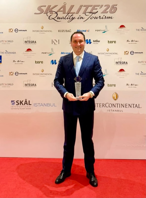 Volkan Ataman�a Skålite Internat�onal Awards 2026�dan �Destinasyon Liderli�i Ve De�er Yaratma� Ödülü 